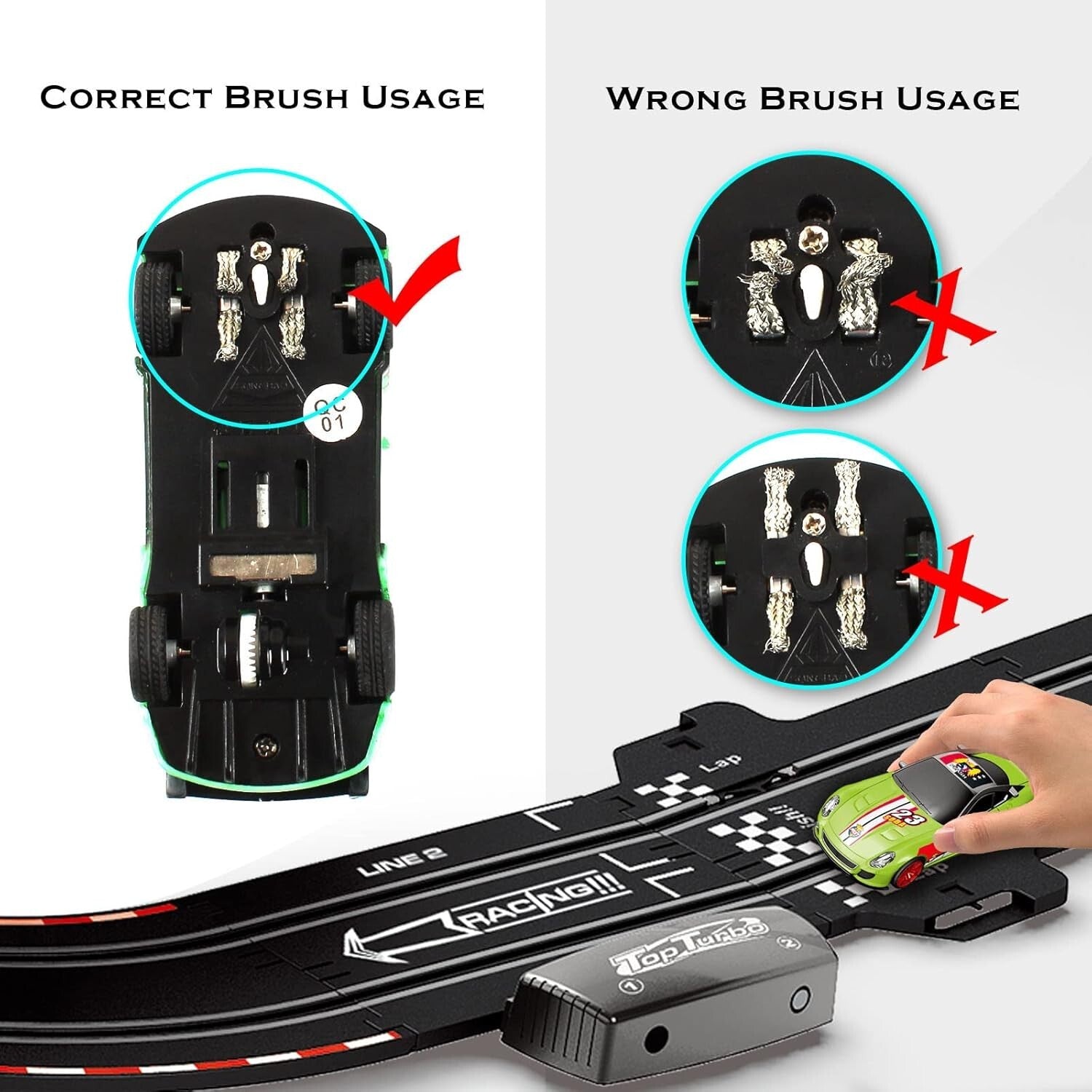 40FT Electric Slot Car Racing Track Set with 4 Cars for Thrilling Racing Fun