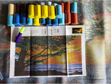 Load image into Gallery viewer, Complete Latch Hook Rug Craft Kit: Create Your Own Turtle Design - 39.4x23.6in