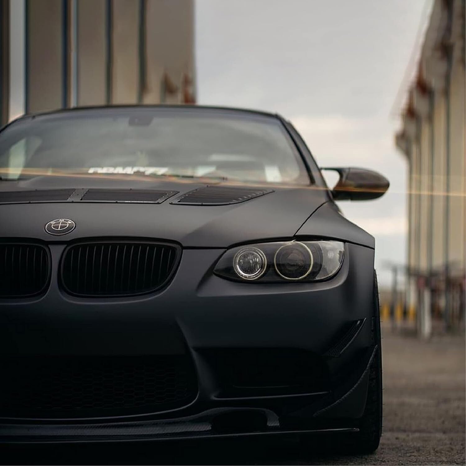 Heavy-Duty Matte Black Vinyl Wrap 3.9mm Thick - Self-Healing & Easy Application