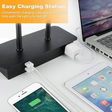 Load image into Gallery viewer, Touch Control Table Lamp with USB &amp; AC Power, 3 Brightness Levels, Free LED Bulb