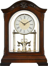 Load image into Gallery viewer, Classic Walnut Pendulum Clock with Westminster Chime - Living Room Must-Have