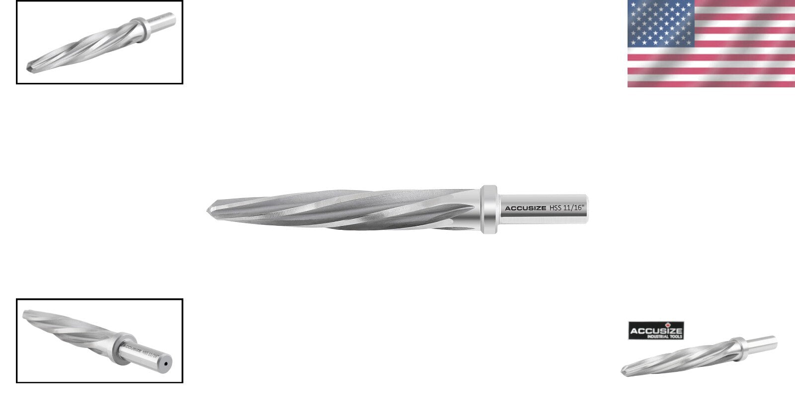 11/16'' HSS Reamer with 5 Flutes – Essential Tool for Metalworking Efficiency