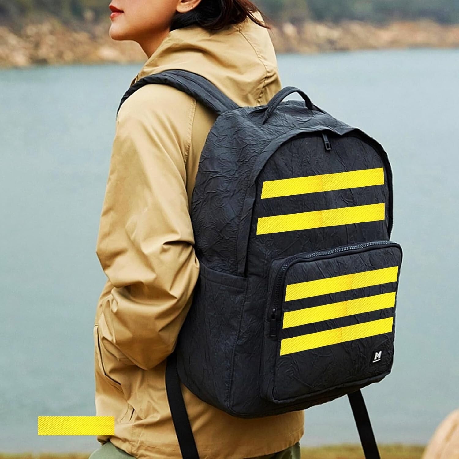 Durable Yellow Reflective Adhesive Tape - 3 Inch x 66 Feet for Versatile Use