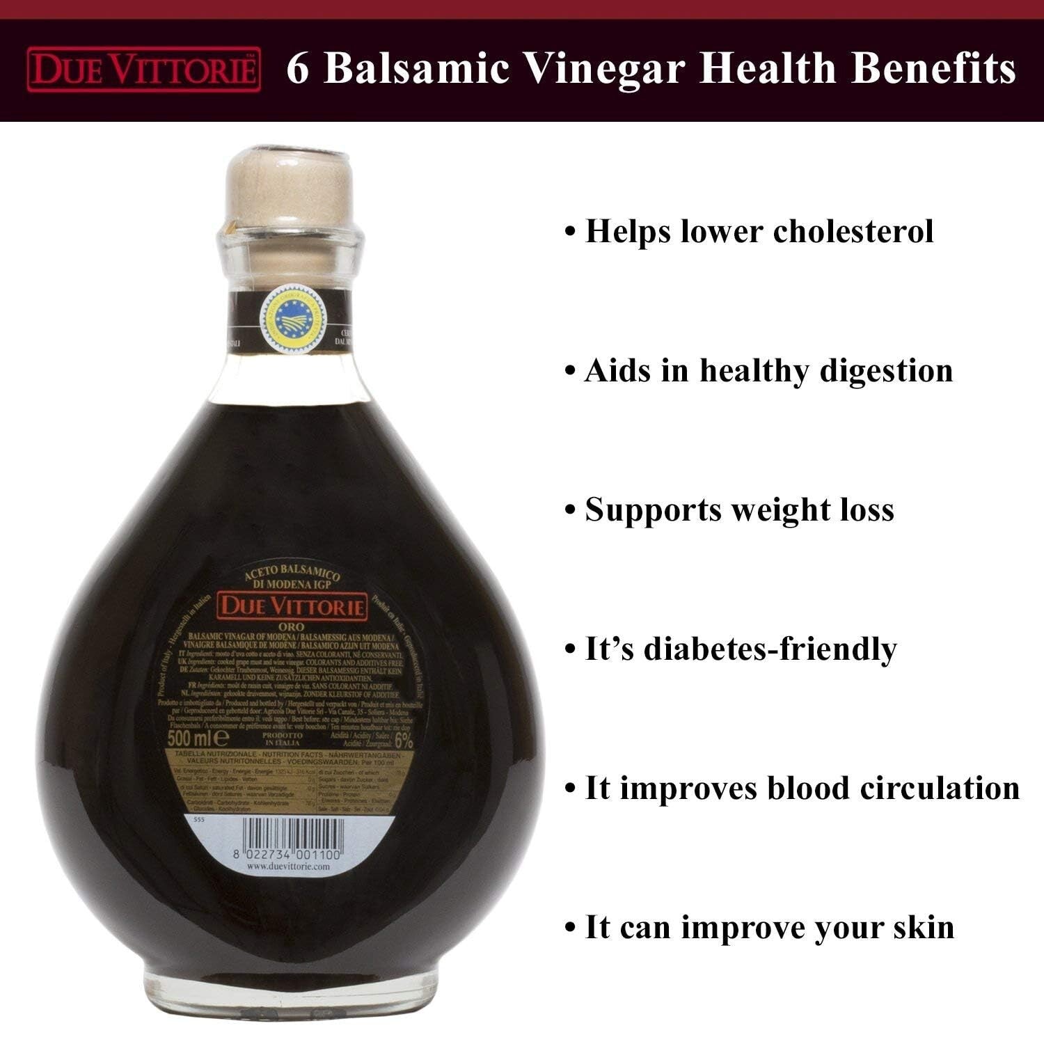 Authentic 100% Natural Oro Gold Balsamic Vinegar - Italian Tradition in a Bottle