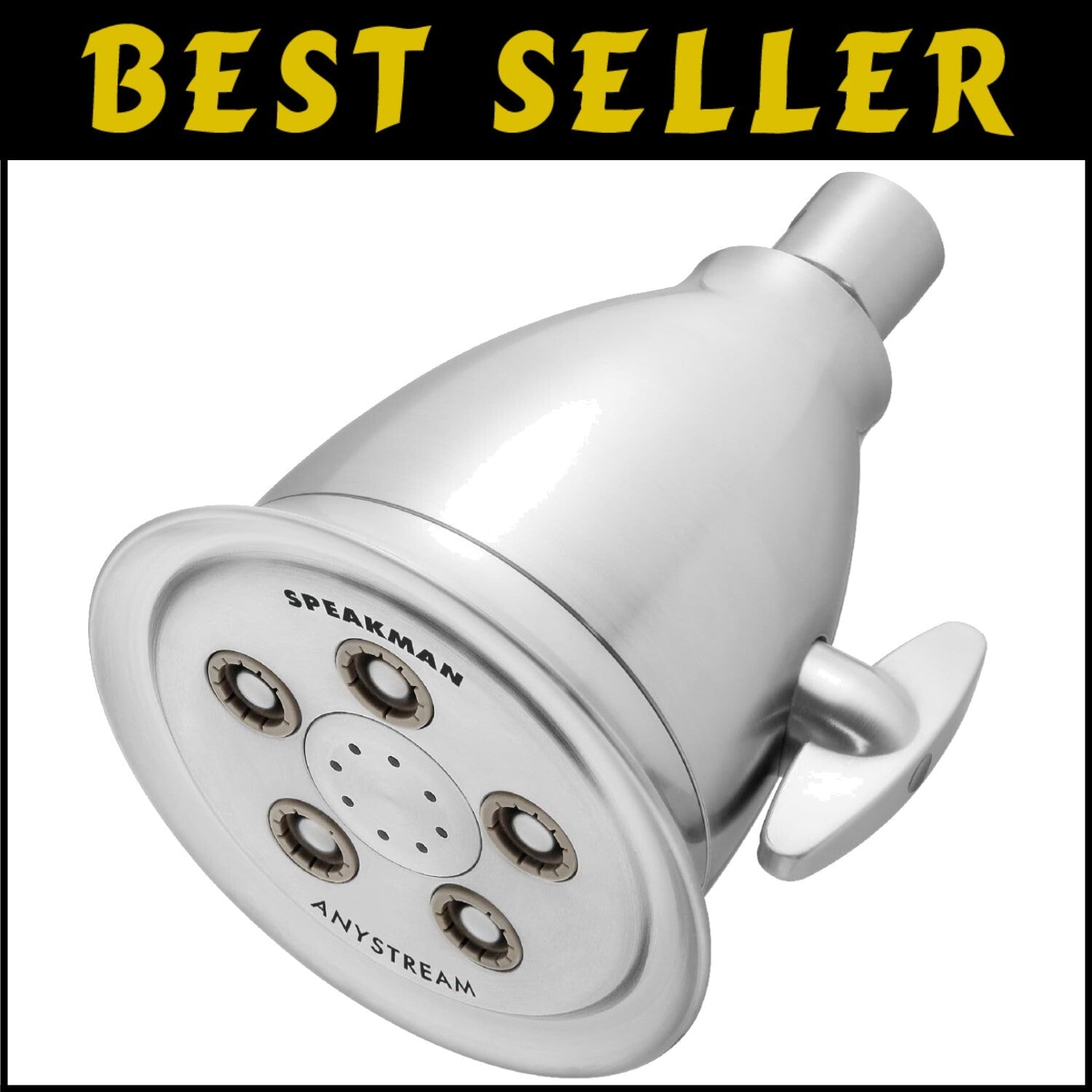 Adjustable 2.5 GPM Hotel Shower Head - Anystream Massage Technology in Chrome