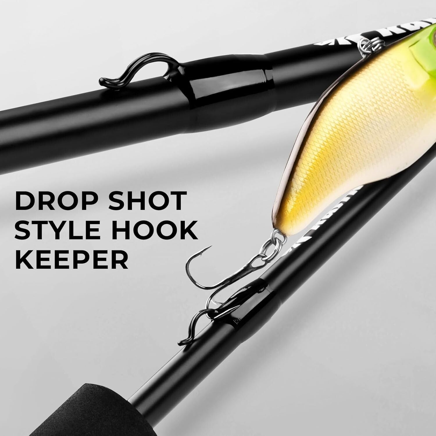 Crixus IM6 Graphite Spinning/Casting Rod | SuperPolymer Handle, 72" Medium Power