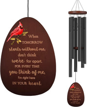 Load image into Gallery viewer, Sympathy Cardinal Wind Chimes for Loss of Loved One – Elegant Memorial Gift