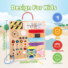 Load image into Gallery viewer, All-in-One Montessori Busy Board for Kids 1-3 - Fun Educational Learning Tool