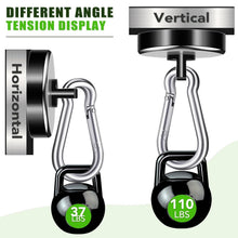 Load image into Gallery viewer, Industrial-Grade 110LB Magnetic Hooks with Carabiner - Wall Mount Organizer