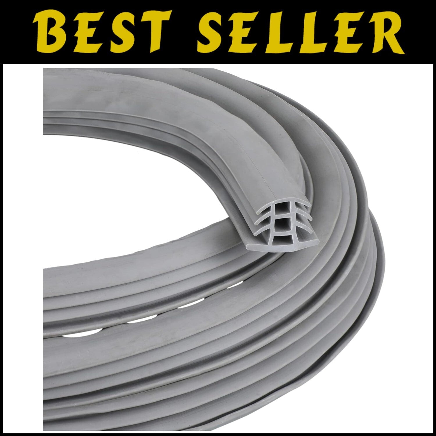Flexible EPDM Concrete Expansion Joint Filler - 25ft Driveway Repair Solution