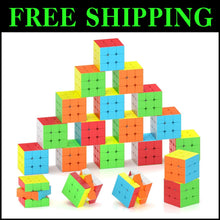 Load image into Gallery viewer, Portable 3x3x3 Speed Cubes Set - Perfect Gifts for Birthday and School Parties