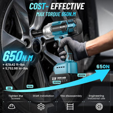 Load image into Gallery viewer, 479 Ft-lbs Cordless Impact Wrench - Complete Set with Sockets &amp; Charger Included