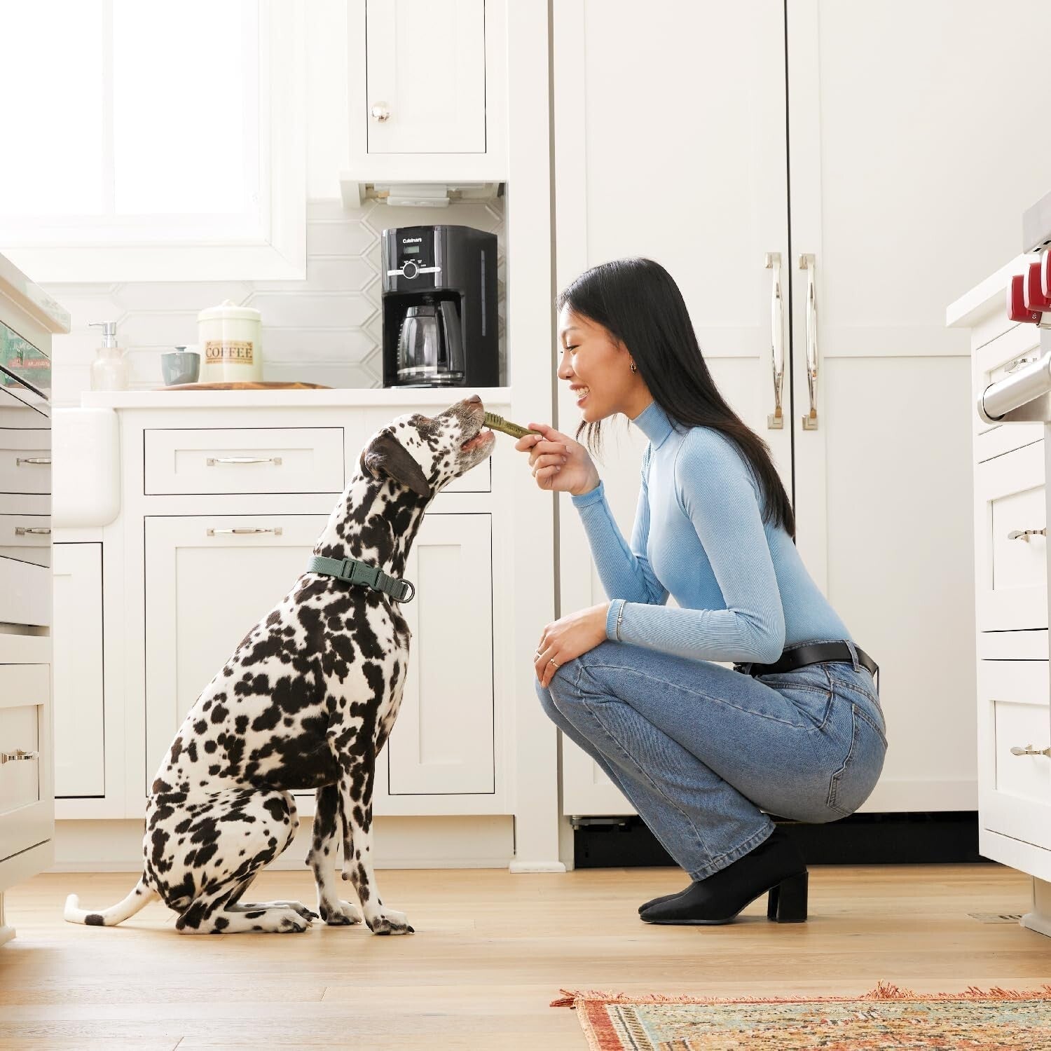 130 Chewy Dental Treats for Small Dogs - Original Flavor & Natural Ingredients