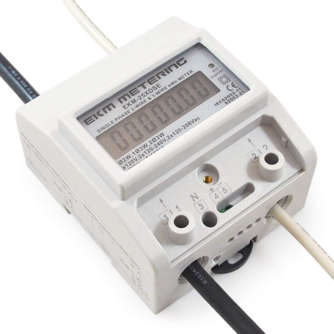 Compact 100A Single Phase Energy Meter - 120/240V with Remote Pulse Output