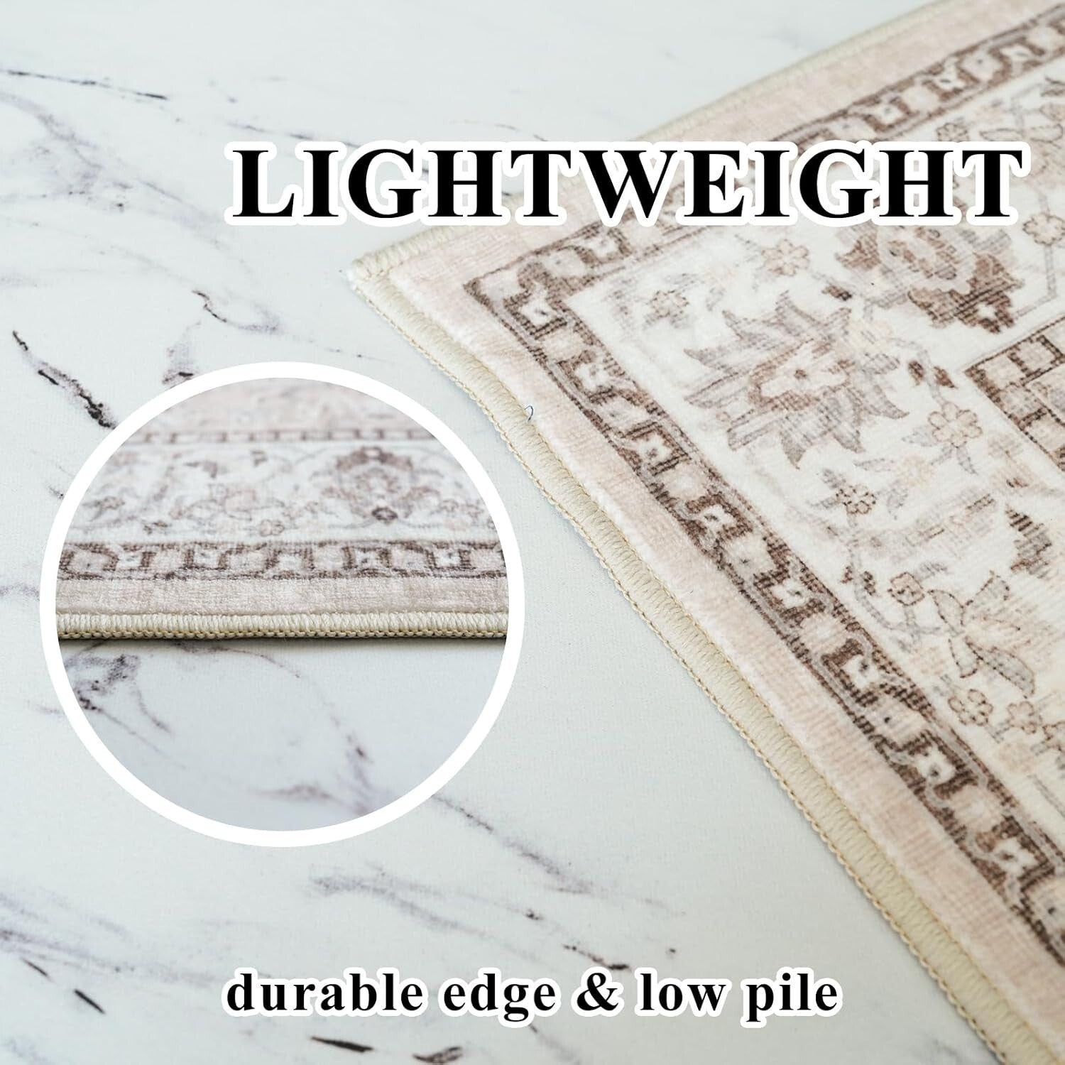 Cozy 3' x 10' Stain Resistant Runner Rug for Entryway & Living Room Style