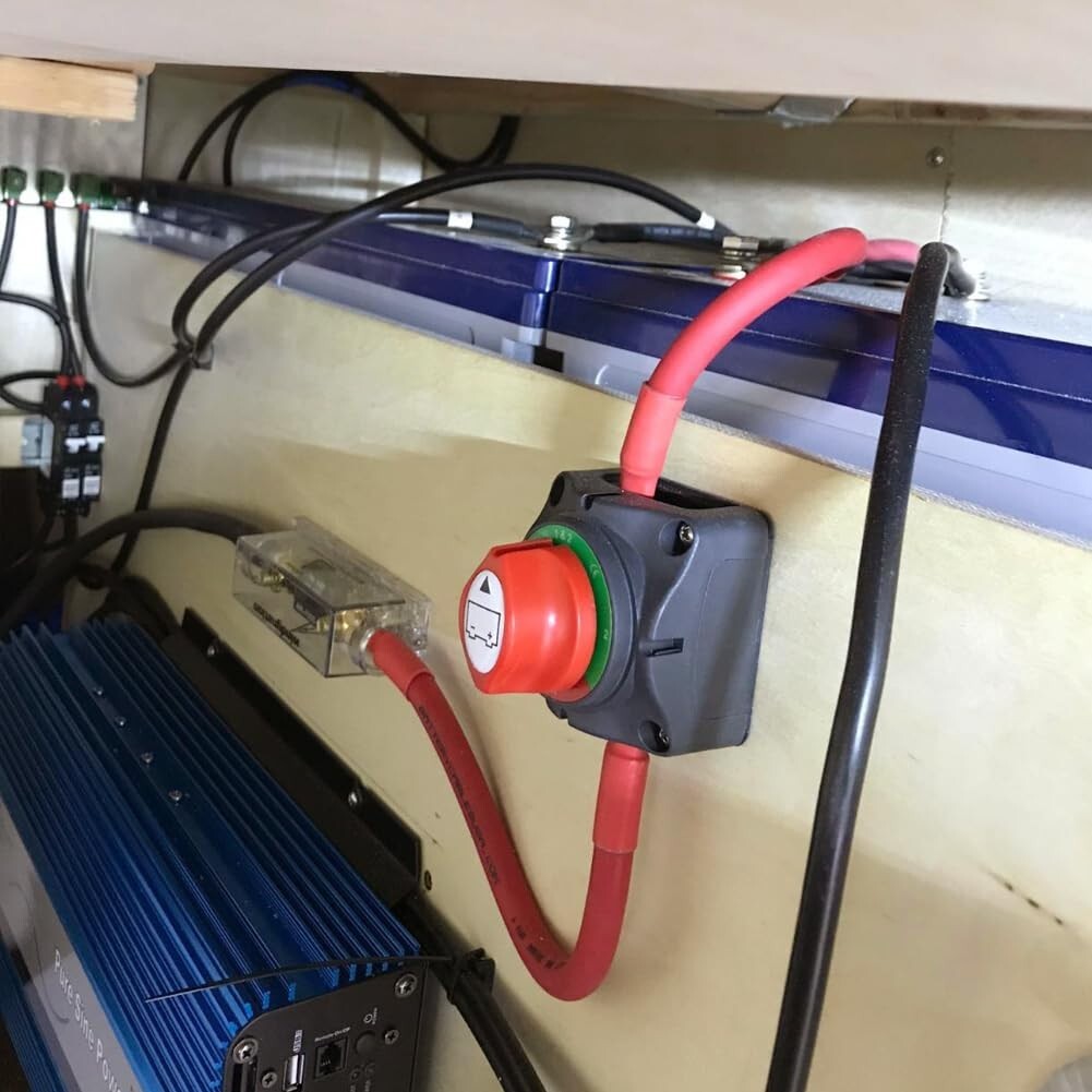 Durable 4.3" High Current Switch for 12-48V Battery Isolation - Marine & Vehicle
