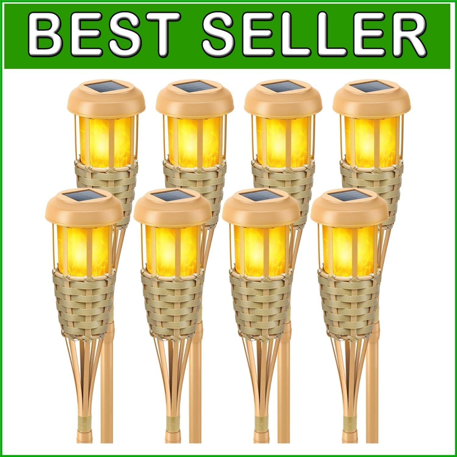Adjustable Solar Outdoor Torch Lights – Flickering Flame for Pathways & Patios