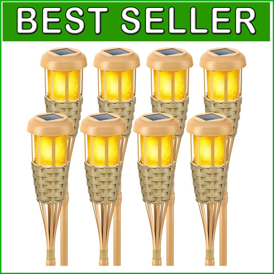 Adjustable Solar Outdoor Torch Lights – Flickering Flame for Pathways & Patios
