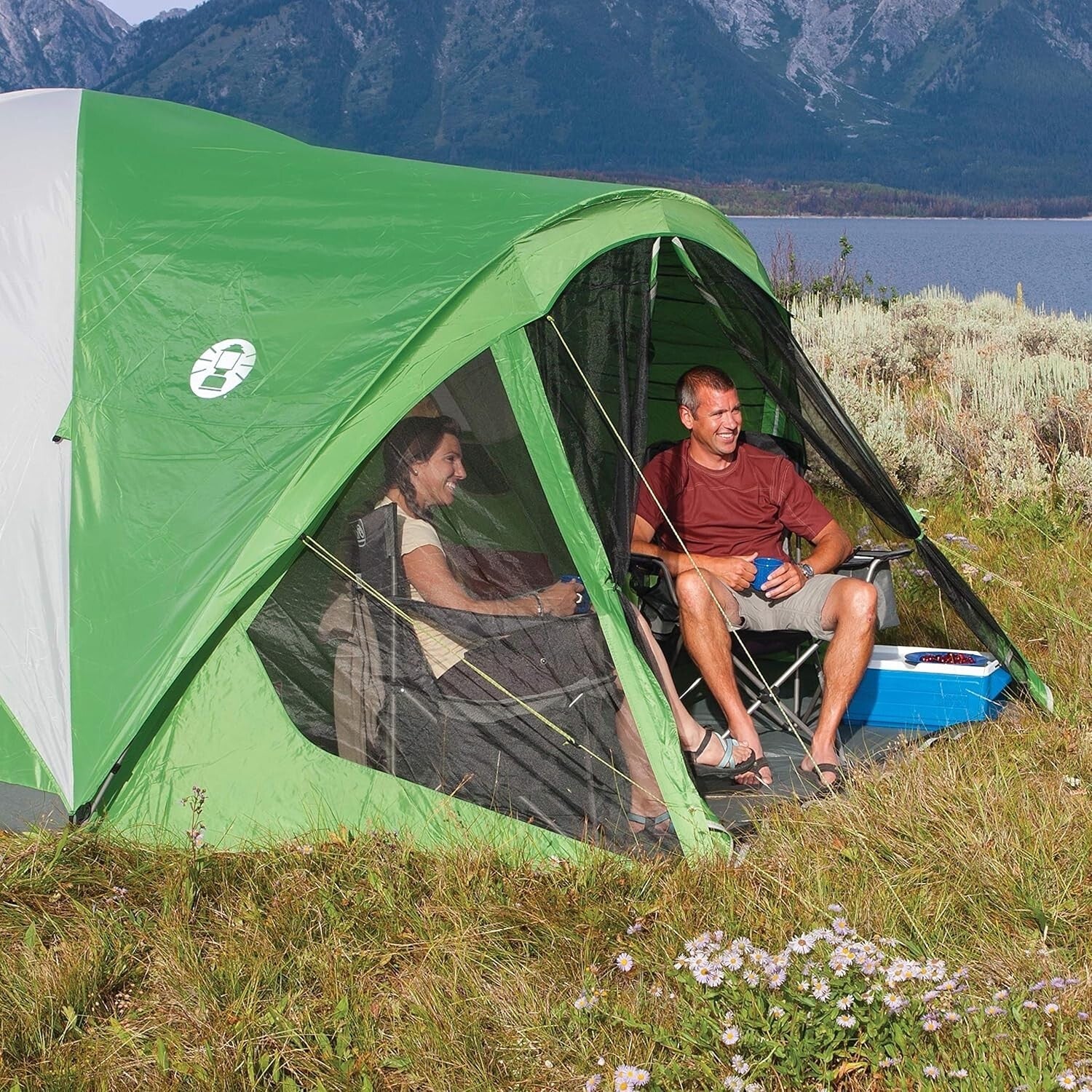 Easy-Setup 6-Person Tent with Bug-Free Screened Porch & WeatherTech Features