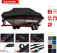 Load image into Gallery viewer, Secure Fit Waterproof Boat Cover with Adjustable Straps, 14-16 ft Capacity