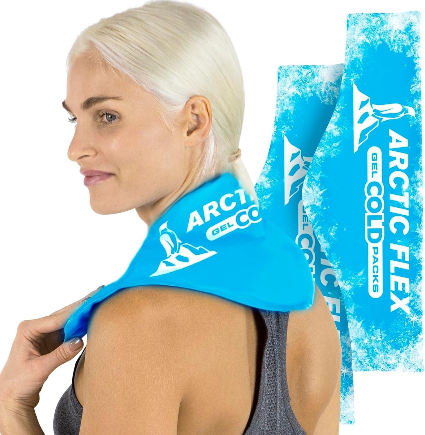 Flexible Reusable Neck Ice Pack - Cold Therapy Wrap for Headaches & Injuries