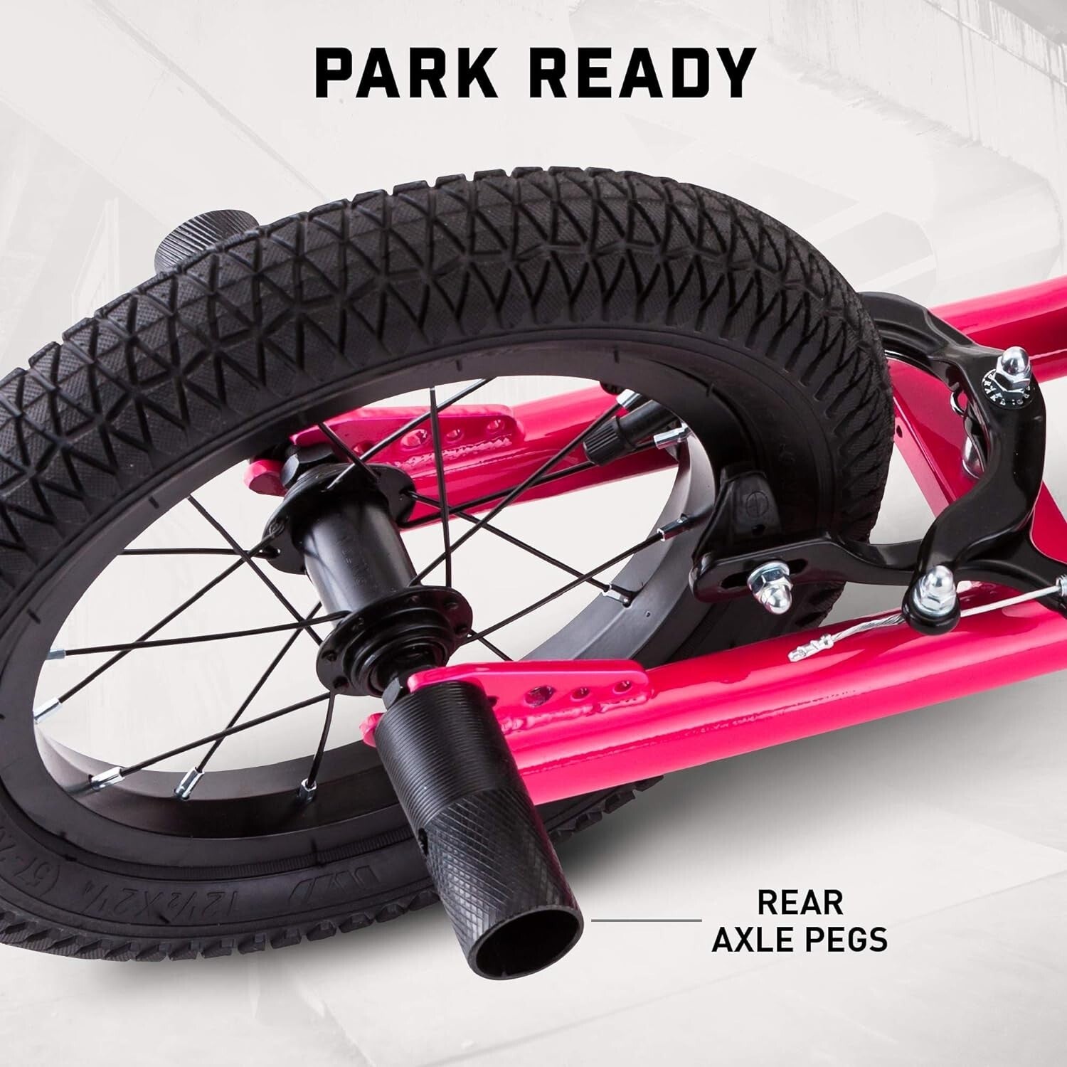 BMX-Style Kick Scooter with 12-Inch Air Tires for Kids Ages 6 and Up