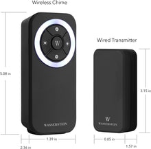 Load image into Gallery viewer, Blink-Compatible Wireless Doorbell Chime - Multiple Receivers Supported, Black
