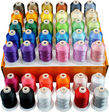 Load image into Gallery viewer, 42 Spools 1000M Polyester Embroidery Thread Kit for Professionals &amp; Beginners