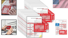 Load image into Gallery viewer, Carbonless Vehicle Inspection Report Forms with Durable FMCSA Labels - 25-Pack