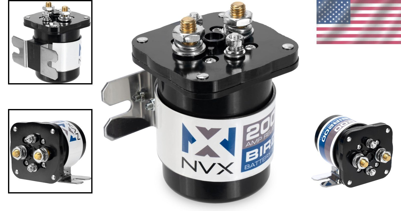 Efficient 200 AMP Battery Relay Isolator with Low Power Draw - Quick Install