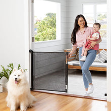 Load image into Gallery viewer, Heavy-Duty Retractable Baby Gate with Quick Locking for Safe Spaces Anywhere