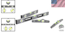Load image into Gallery viewer, Ultimate 3-Piece Spirit Level Set with Magnetic &amp; Sturdy Non-Magnetic Options