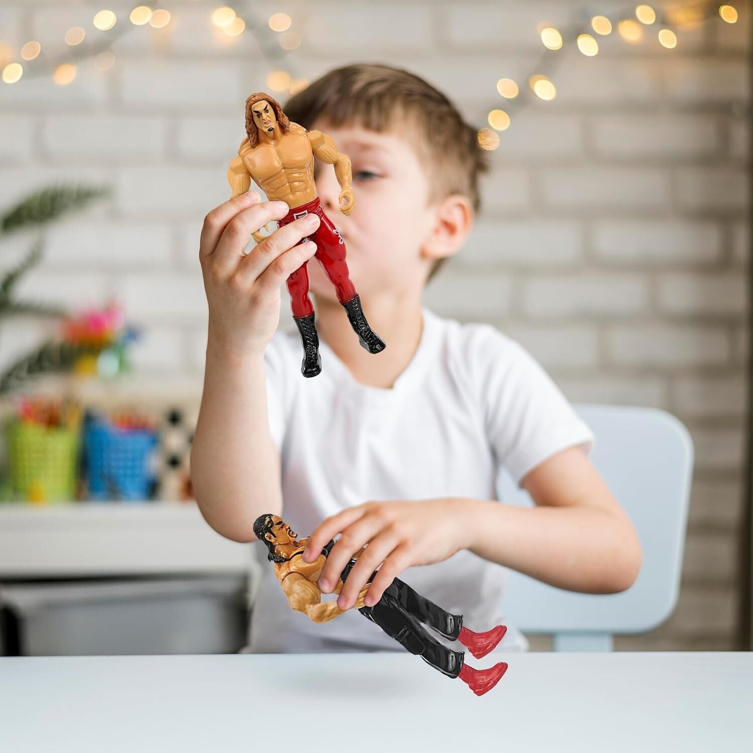 Deluxe 12pc Wrestling Action Figures Set - 7-Inch Realistic Wrestlers for Kids