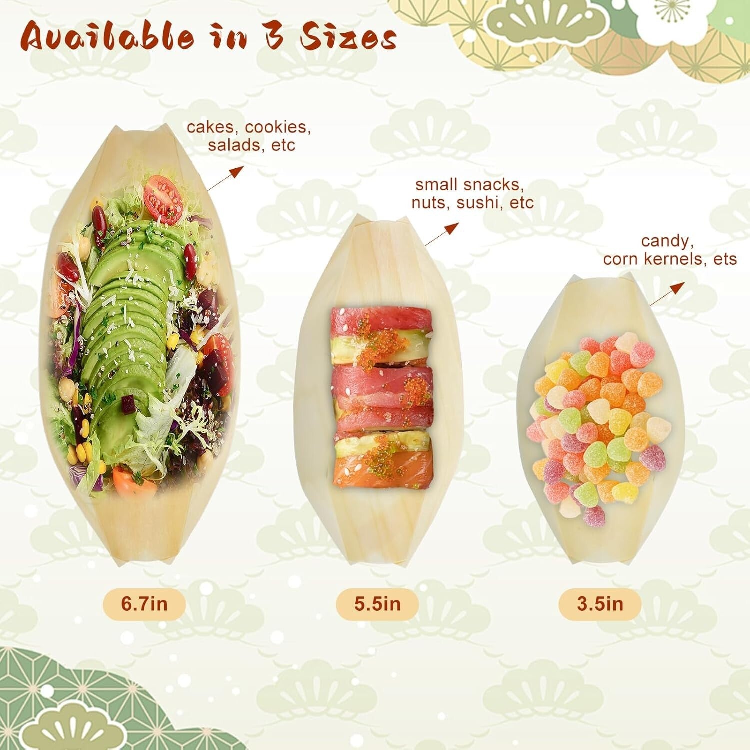 Versatile 500 Count Bamboo Plates - Perfect Boat Plates for Catering & Parties