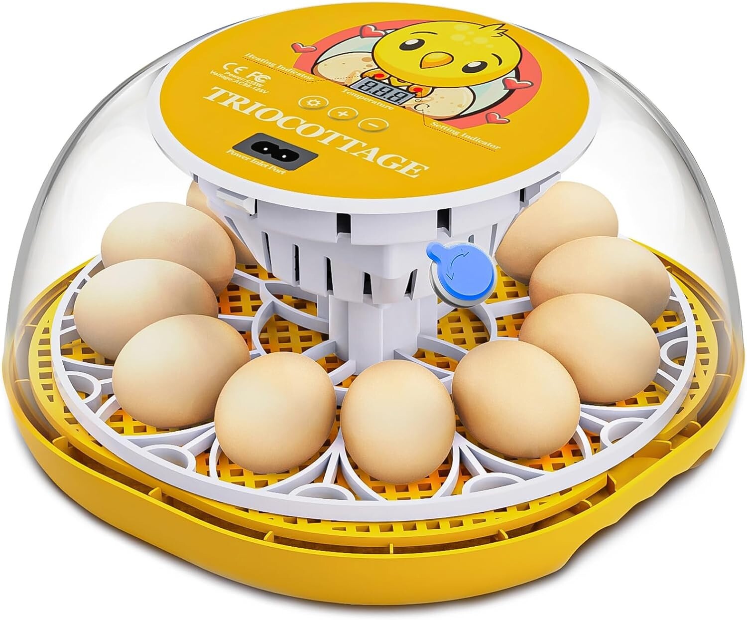 Ultimate Automatic Egg Incubator with Humidity Control for Chickens & Quail