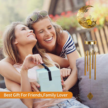 Load image into Gallery viewer, Elegant Solar-Powered Cat Moon Wind Chime - Perfect Gift for Cat Lovers