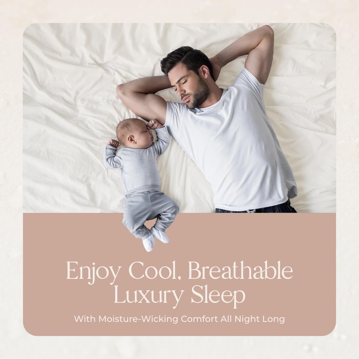 Triple Layer King Size Mattress Cover - 100% Waterproof & Eco-Friendly Comfort