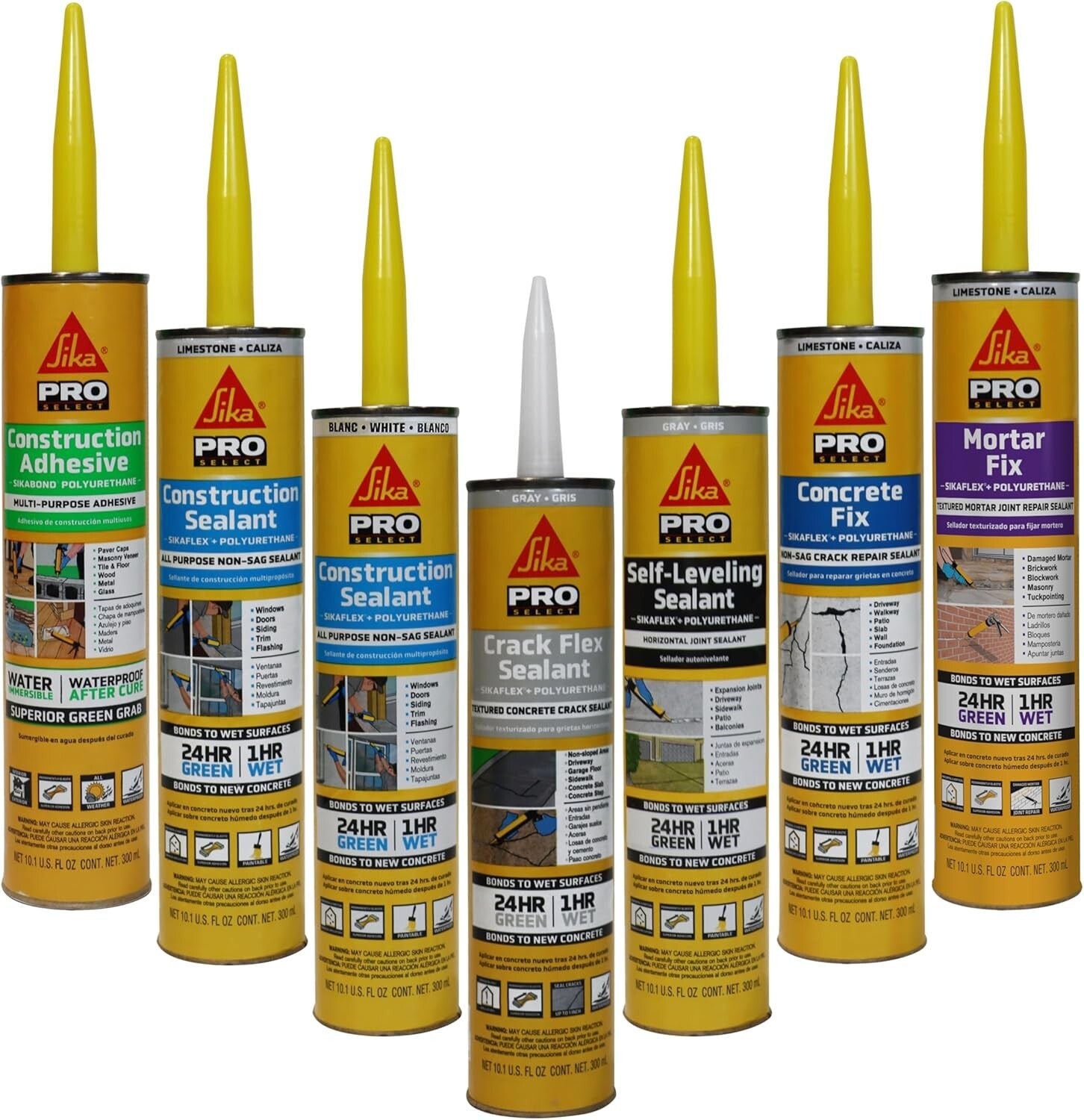 12 Pack of 10.1 Oz Self-Leveling Polyurethane Sealant - Waterproof & Durable