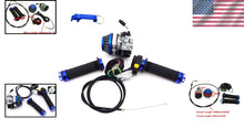 Load image into Gallery viewer, Racing Carburetor &amp; Blue Throttle Handle Grips Kit for 50cc-80cc Motorized Bikes
