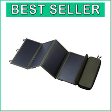Load image into Gallery viewer, NESTOUT 28W Portable Solar Charger - Water-Resistant Dual USB Power for Camping