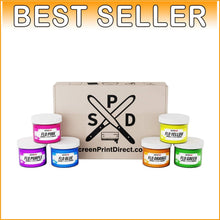 Load image into Gallery viewer, 8 oz. Vibrant Fluorescent Plastisol Ink Kit - Durable for Any Fabric Surface