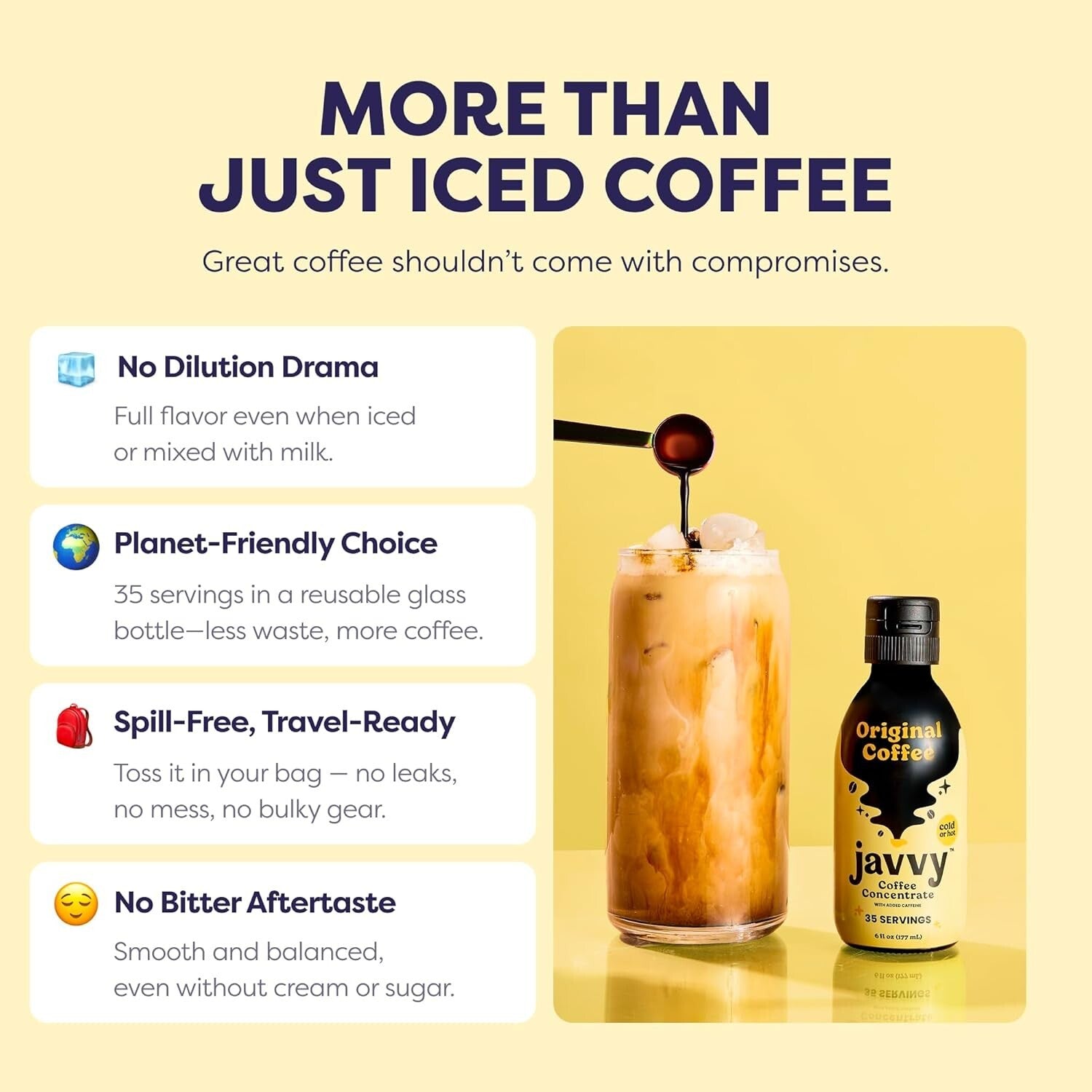 Versatile Coffee Concentrate for Hot or Iced Drinks - 12 oz, Mocha & Original