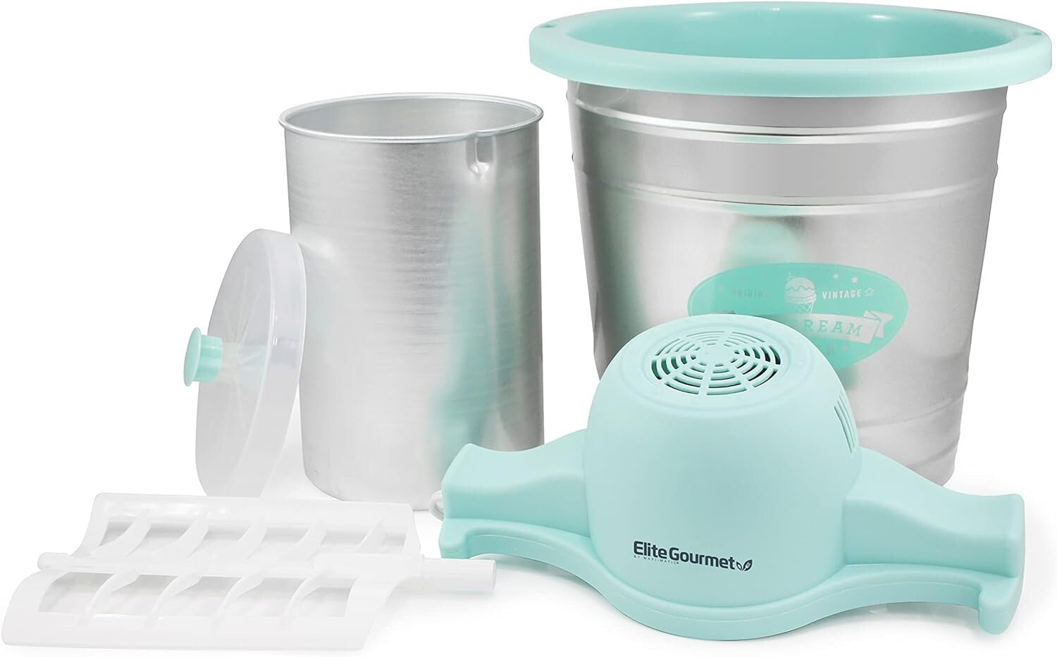 Mint 4 Quart Electric Ice Cream Maker - Create Gelato and Frozen Yogurt