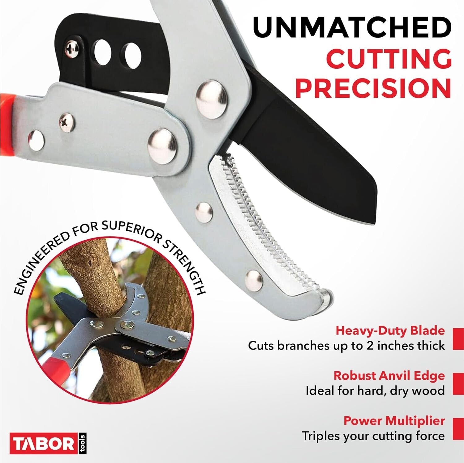 Extendable 27-40 Inch GG22A Anvil Lopper - Sharp Carbon Steel for Thick Branches