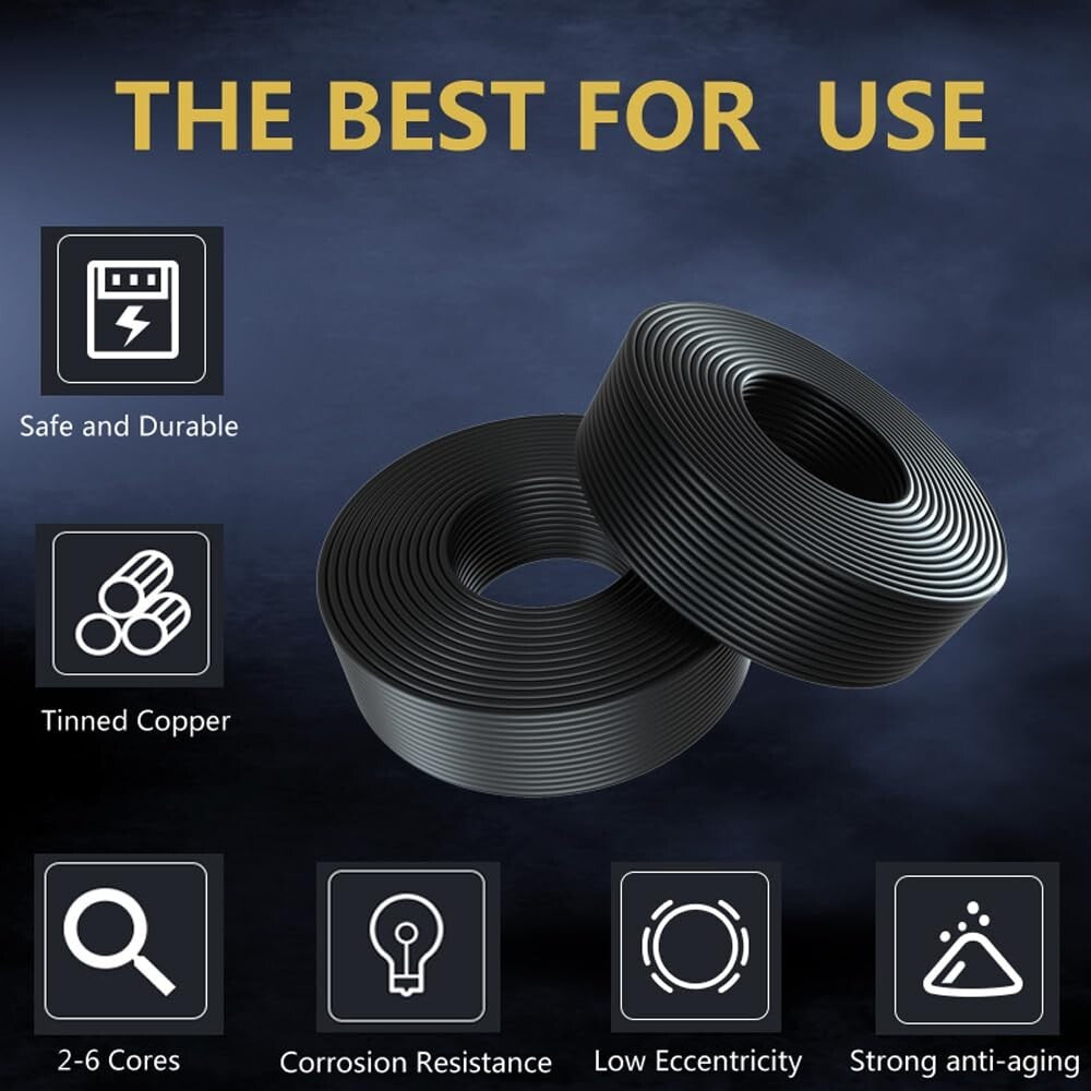 Versatile 33FT 16 AWG Flexible Electrical Wire - Ideal for Automotive & Speakers