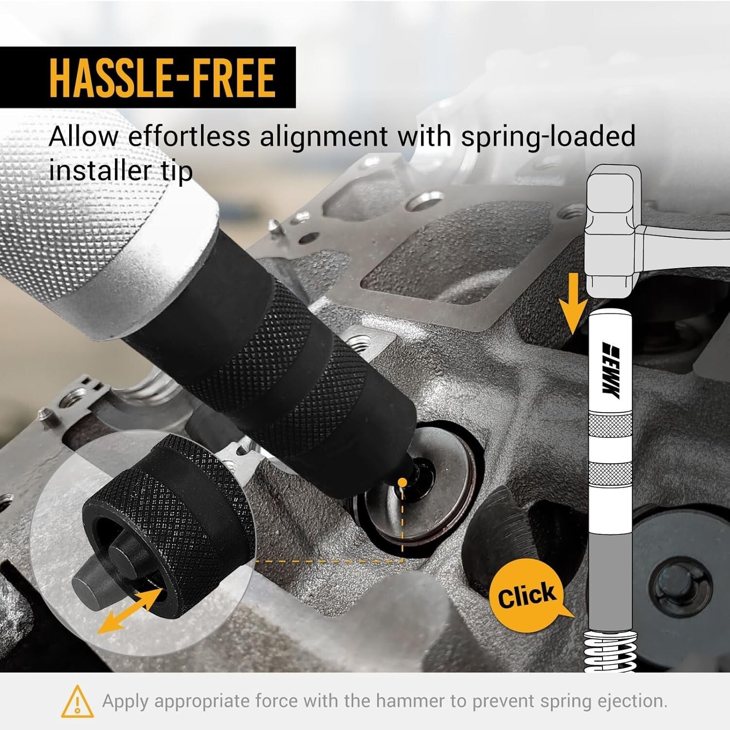 Ergonomic Valve Spring Remover & Installer with Magnet – Perfect for Mechanics