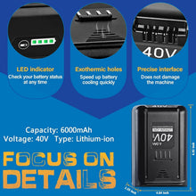 Load image into Gallery viewer, High Capacity 40V 6.0Ah Lithium-Ion Replacement Battery for Kobalt Power Tools