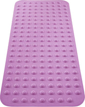 Load image into Gallery viewer, Washable Non-Toxic Bath Mat 18x40 - Light Purple Silicone for Excellent Grip