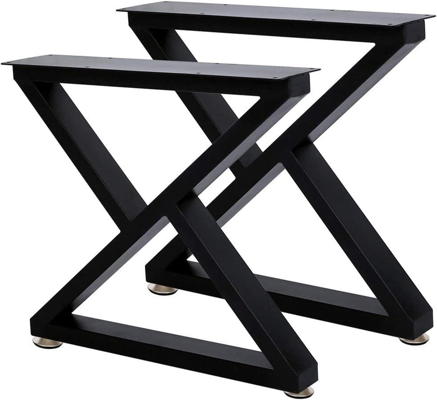 16-Inch Sturdy Metal Coffee Table Legs – Industrial Style with Adjustable Feet