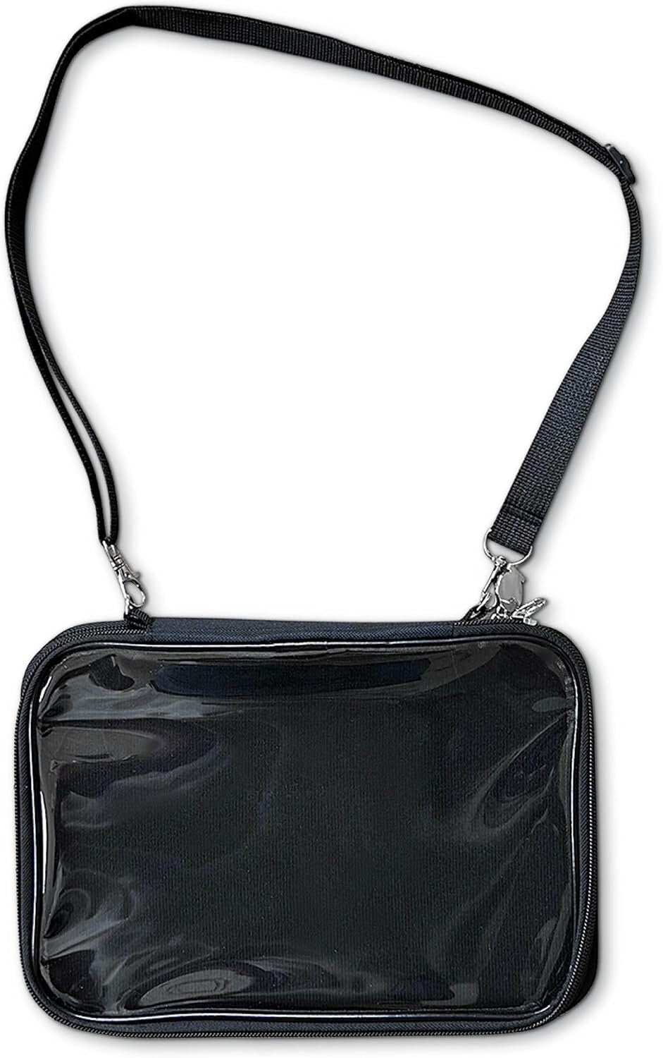 Trendy Black & Red Pin Storage Bag - Organize Up to 150 Enamel Pins Effortlessly